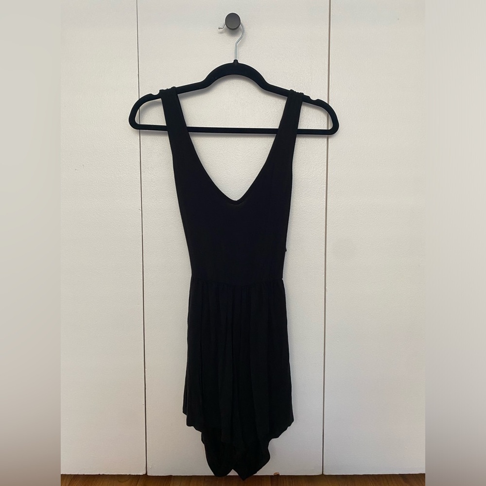 Rolla Coster - Black V-Neck Crisscross Back Romper - Size S